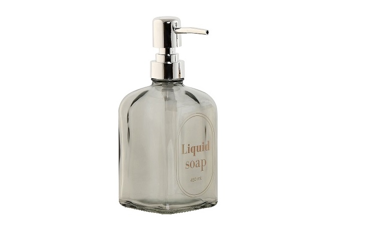 DOSIFICADOR CRISTAL ABS 8X7,5X19 450 ML GRIS